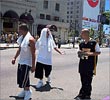 Los Amigos Felices, Laker Day, 9th & Figueroa, 6.14.02
