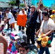 The Horn Seller, Laker Day, Olympic & Figueroa, 6.14.02