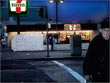 Guard Going Home, Normandie & Sunset, South Corners, about 6:00 am, 8.12.02