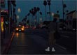 Looking for Bus, Normandie & Sunset, SW Corner, about 5:45 am, 8.12.02