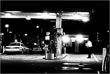 Cabby Counting His Dough, Ara’s Gas, Alexandria & Sunset, NW Corner, 8.10.02