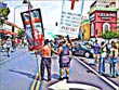 Jesus Saves Fat Fucks, W. Hollywood Street Fair, 8.19.01