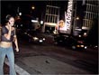 Crosswalk, La Cienega/Miller/Sunset, about 8:45 pm, 7.27.02